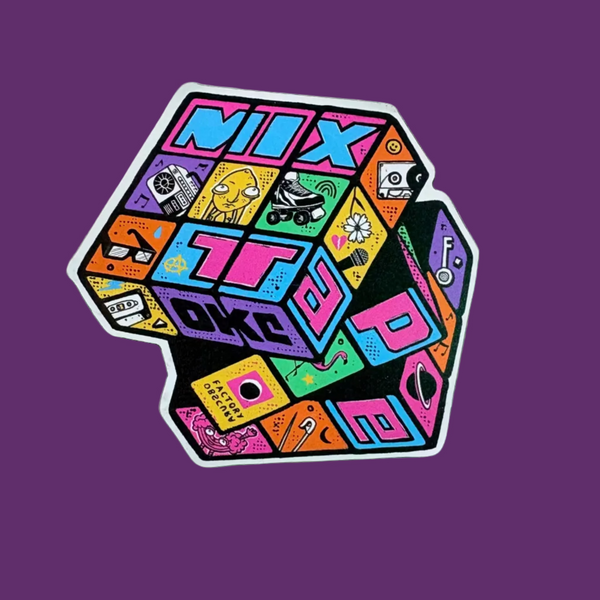 NEW DESIGN/COLORS Cube MIX-TAPE Magnet