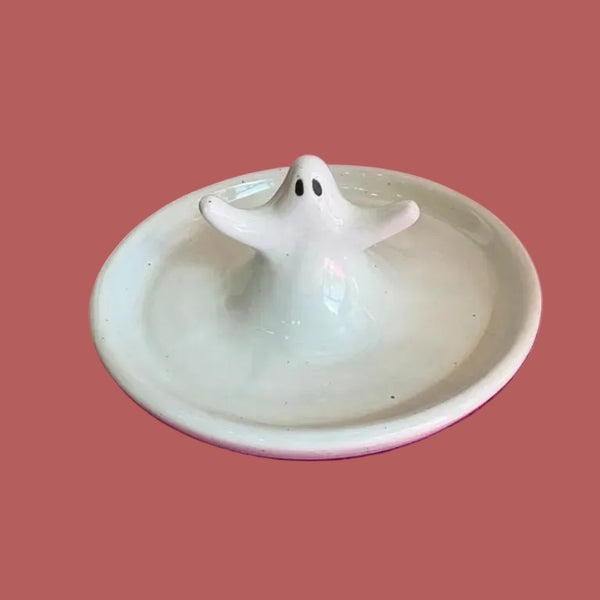 Ghost Jewelry Dish by OK Artist Chief Ceramics