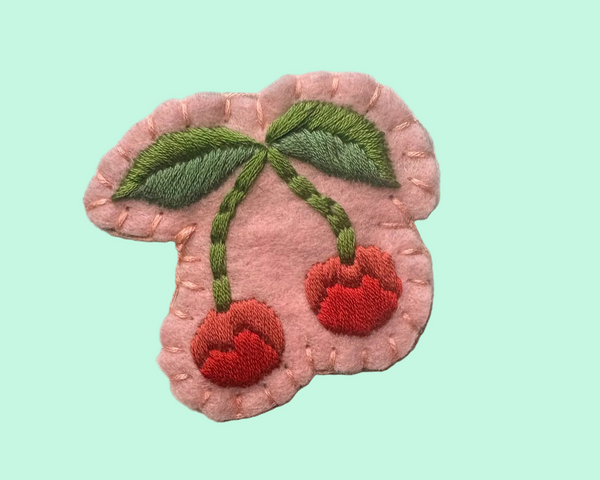Cherries Brooch by OK Artist Snotlobster