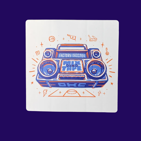 Thunder Boombox Sticker