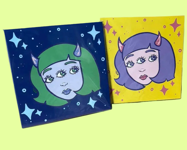 Girly Bob Print by FO Artist Delovesrobotsart