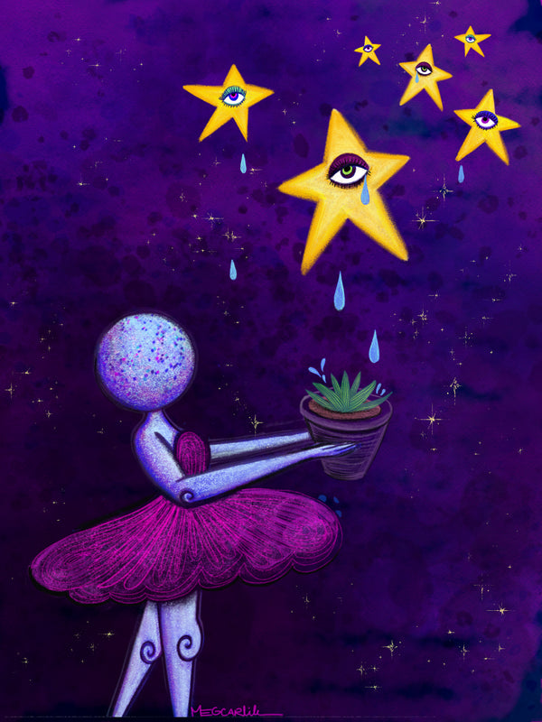 11 x 14 SHE WISHED FOR LOVE Print by FO Artist Meg Carlile