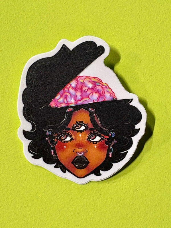 SPARKLE BRAIN Sticker by FO Artist Delovesrobotsart