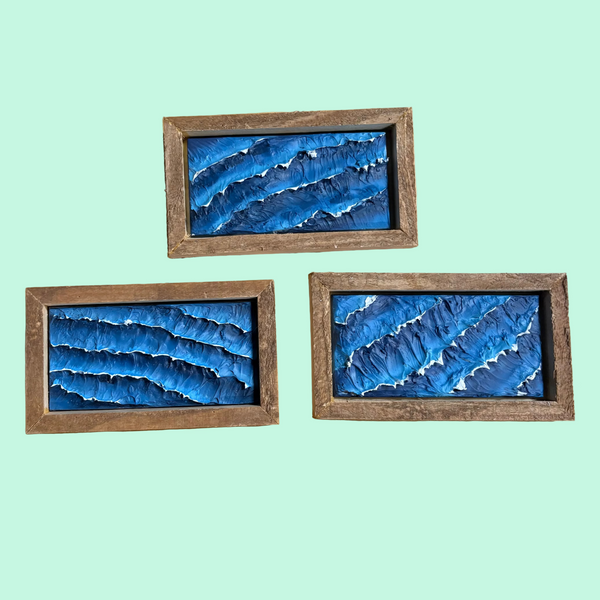 Small Wave Sculptures by OK Artist Ken Dow