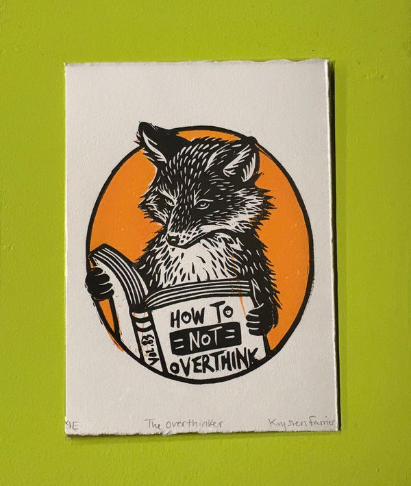 THE OVERTHINKER Print by OK Artist Krysten Farrier