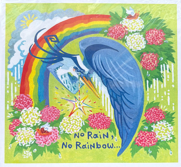 No Rain, No Rainbow...by OK Artist Lucky Jo Rabbit