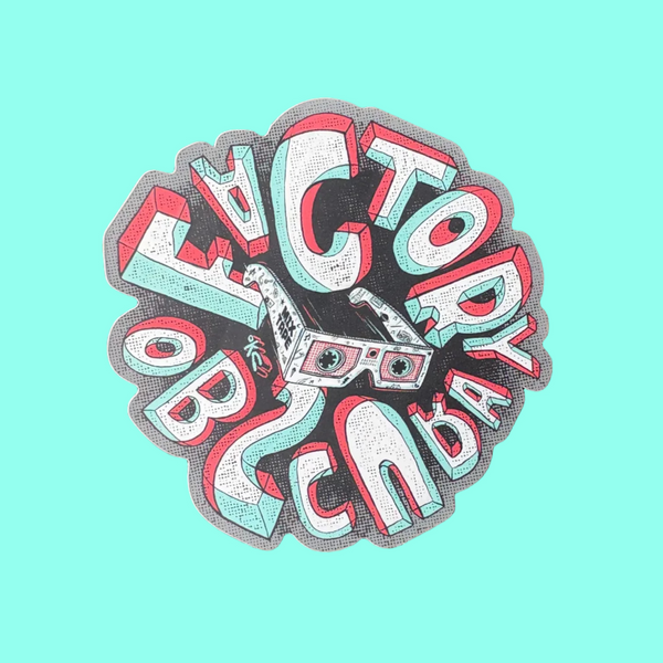 Black/Color Circular F.O. Logo Sticker