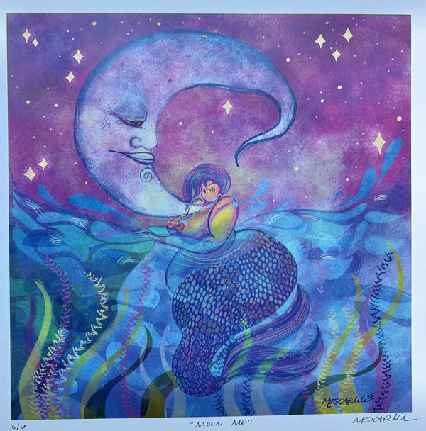 MOON ME 11 X 14 Print by FO Artist Meg Carlile