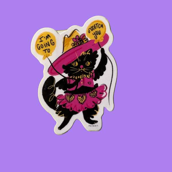 GOING TO SCRATCH YOU Stickers by OK Artist Karson Brooks