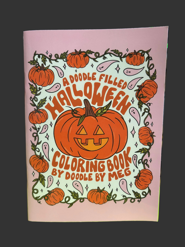 Halloween Coloring Book by OK Artist Doodle By Meg