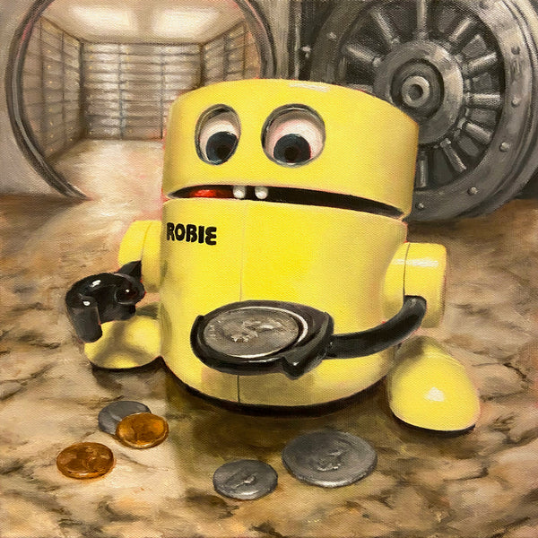 Money Hungry Print by OK Artist Robbie Bowman