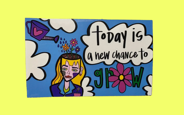 NEW CHANCE TO GROW Sticker by OK Artist Ashley Showalter