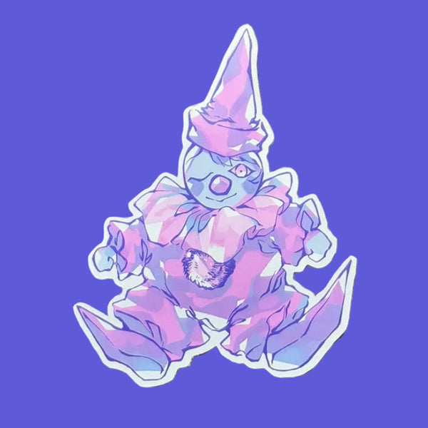 Clown Doll Sticker by OK Artist glassfountain
