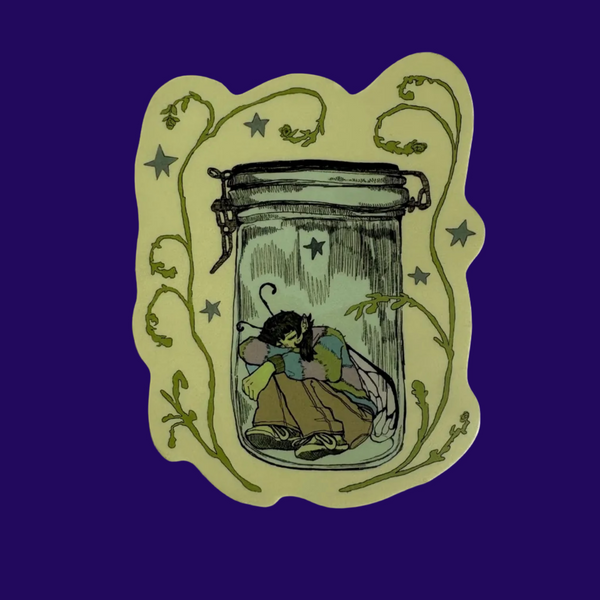 Fairy Jar Sticker by OK Artist Snotlobster