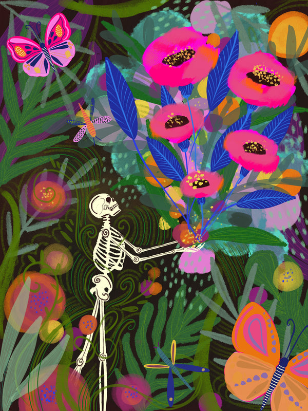 11 x 14 BLOOM UP Print by FO Artist Meg Carlile