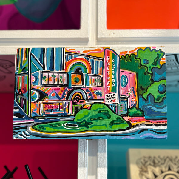 Factory Obscura Painted Cigar Box by OK Artist Clint Stone