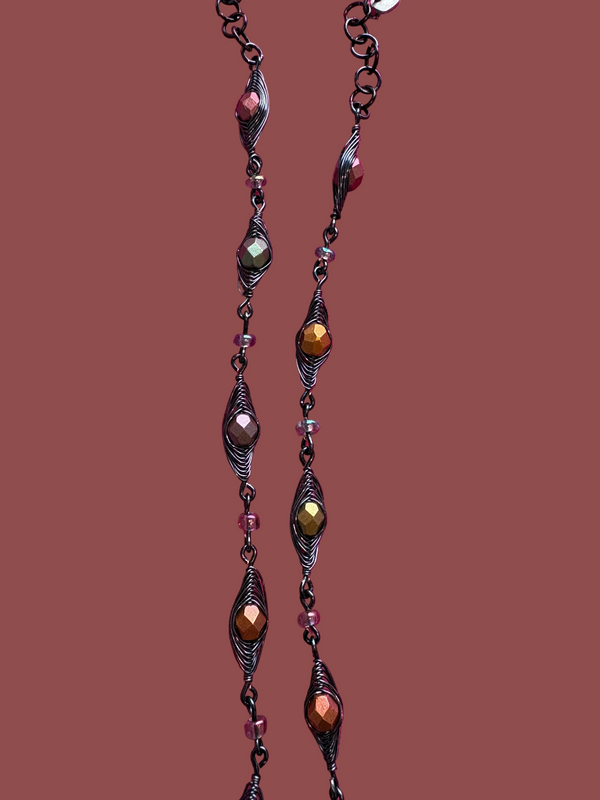 Metallic Bead Bracelet by Evelyn Farrell